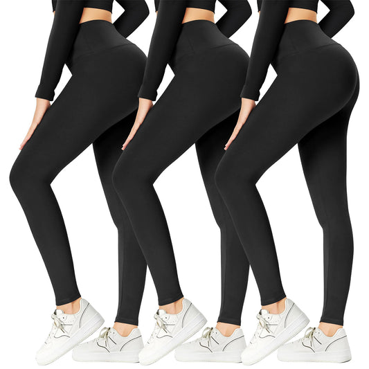 OLENNZ High Waisted Leggings for Women-Womens Black Seamless Workout Leggings Running Tummy Control Yoga Pants