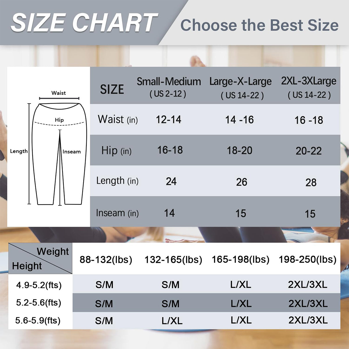 OLENNZ 2 Pack Plus Size Leggings for Women-Stretchy X-Large-4X Tummy Control High Waist Spandex Workout Black Yoga Pants